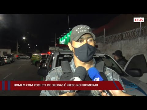 Homem com pochete de drogas é preso no bairro Promorar 04 01 2022