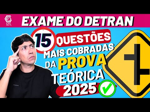 TRAFFIC LEGISLATION - DETRAN 2025 SIMULATION EXAM WITH 15 QUESTIONS - DETRAN 2025 EXAM REVIEW