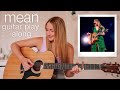 Taylor Swift Mean Guitar Play Along (Eras Tour Surprise Song) // Nena Shelby
