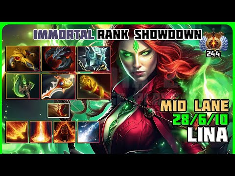 🔥 Lina - The Blazing Sorceress! Immortal Gameplay 7.35b - Dota 2 Pyre💥