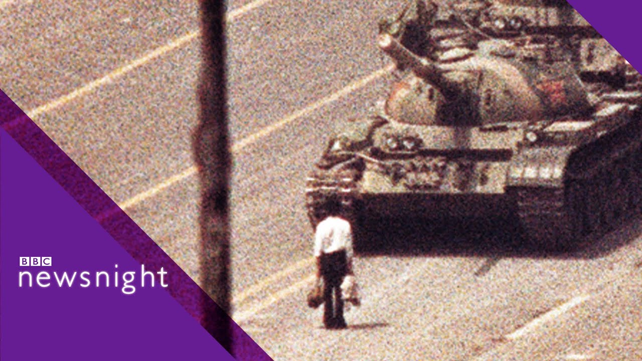 ARCHIVE: Tanks roll into Tiananmen Square (4 June 1989)  - BBC Newsnight