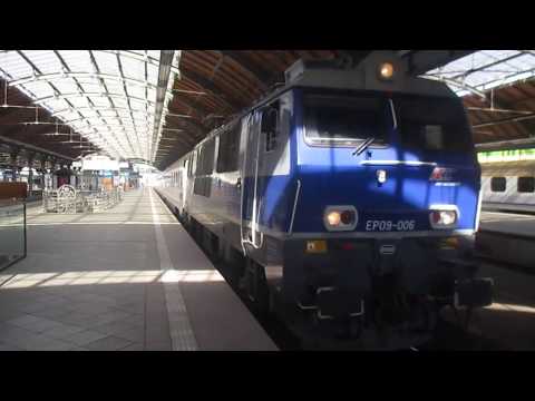 EP09-006 (EU: 150 017-8) z iC 6118 "ŚLĘŻA" (WR.GŁ.-WAWA.WSCH.) - start z WR.GŁ.