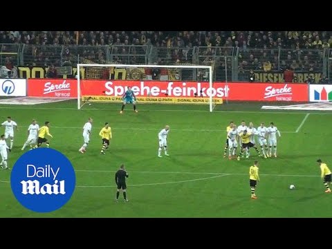 Nuri Sahin's stunning free-kick for Dortmund vs Augsburg - Daily Mail