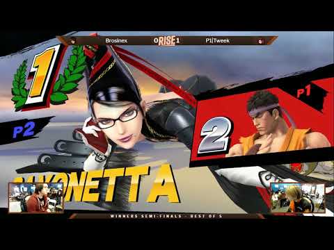 Rise 2018 Winners Semis - Brosinex (Ryu) vs P1|Tweek (Bayonetta)