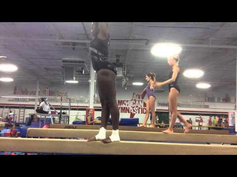 Makiya Thompson's Switch Leap Straddle Jump