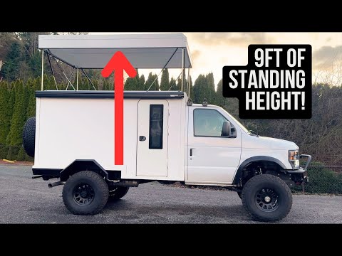 How We Designed & Built Our Custom PopTop | DIY E350 4X4 Expedition Camper Build: EP8