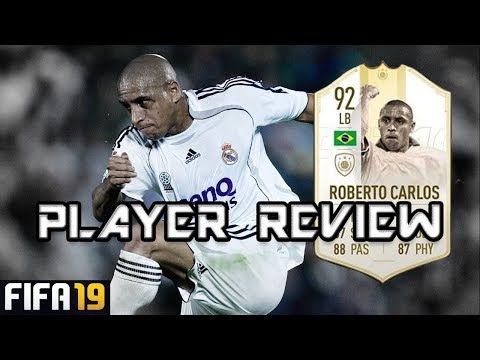 FIFA 19 | Prime Icon Moment Roberto Carlos | PLAYER REVIEW | 92 ROBERTO CARLOS