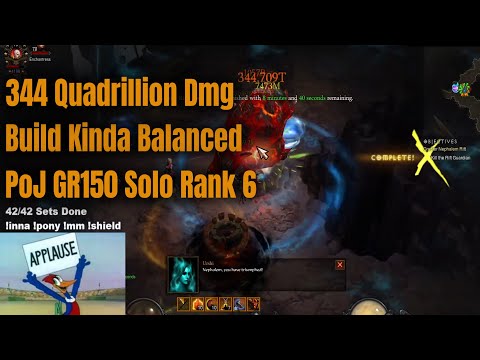Season 36 PoJ Tempest Rush Monk GR150 Solo Rank 6 - Diablo 3