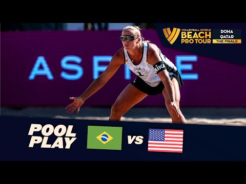 Ana Patrícia/Duda vs. Hughes/Cheng - Day 2 Highlights | Doha Finals 2023 #BeachProTour