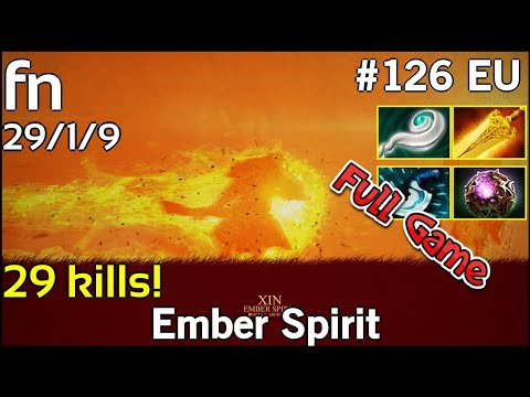 29 kills! fn  Ember Spirit - Dota 2 Full Game 7.19