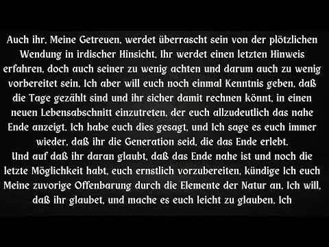 HINWEIS AUF NATURKATASTROPHE .... ÜBERRASCHUNG ....