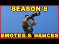 Fortnite Season 8 New Emotes & Dances (YAS CONGA!)