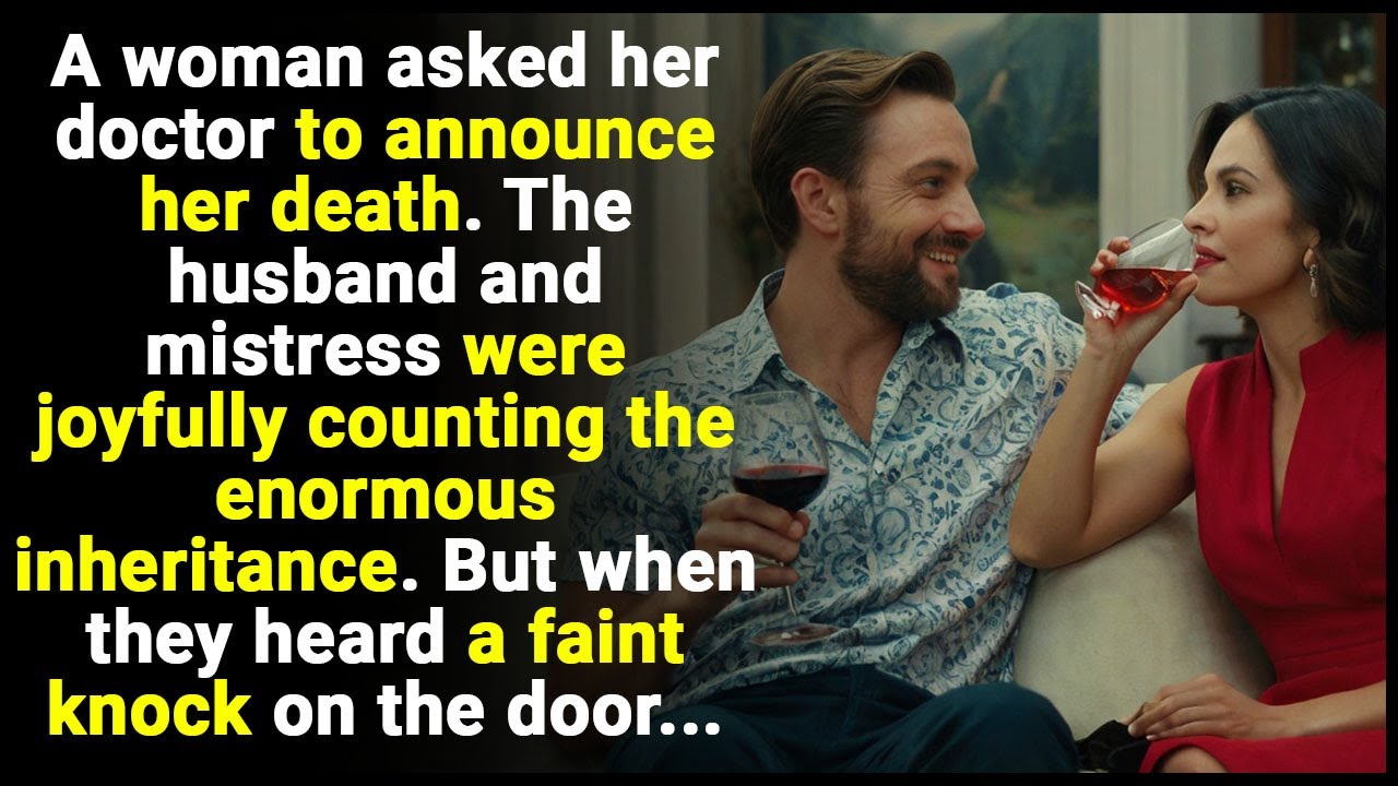 A woman faked her death, husband and mistress were counting inheritance..But when they heard a knock