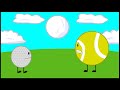 Golf Ball And Tennis Ball Impression