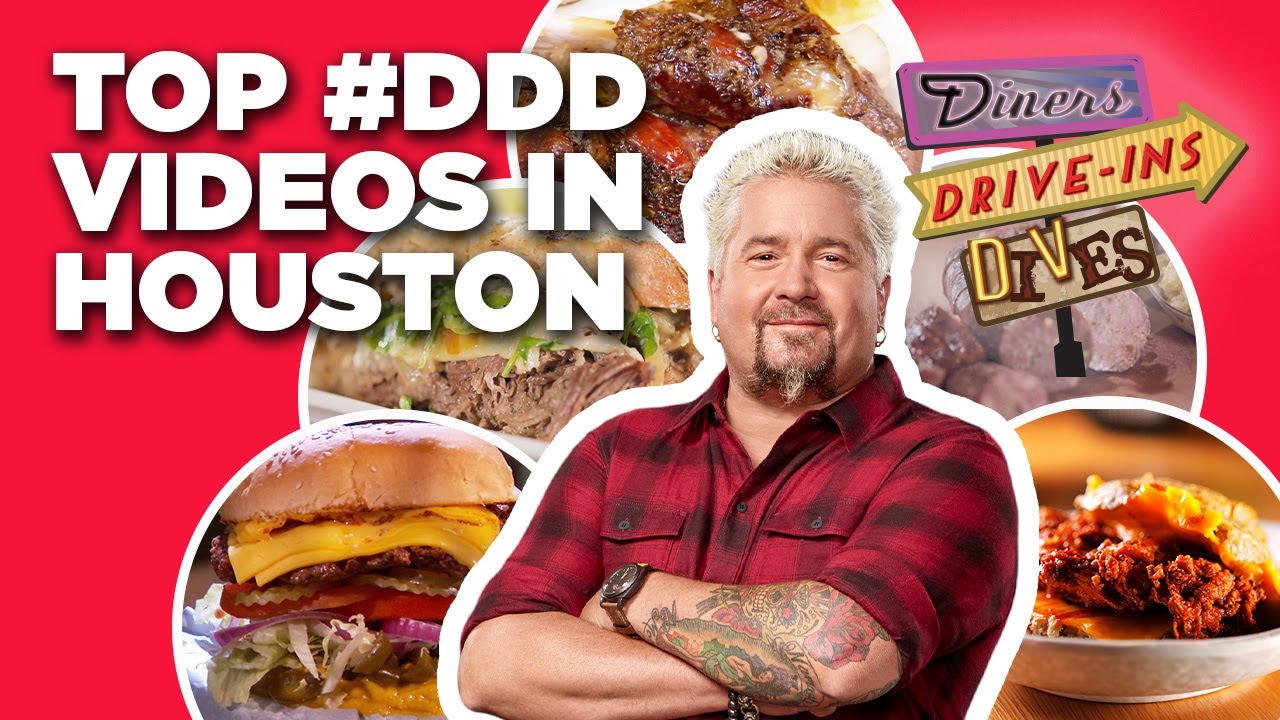Top #DDD Videos in Houston with Guy Fieri | Diners, Drive-Ins and Dives | Food Network