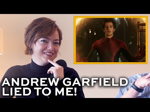 Emma Stone has never seen SPIDER-MAN NO WAY HOME, says Andrew Garfield lied to her