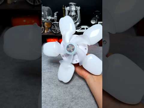 Modern Ceiling Fan with LED Light Remote Control 🌐 #fanlight #fan #ledlights #beautifulfans #shorts
