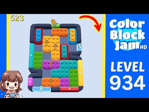 Color Block Jam Level 523 (934) Solution Walkthrough