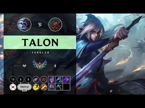 Talon Jungle vs Graves - KR Challenger Patch 14.11