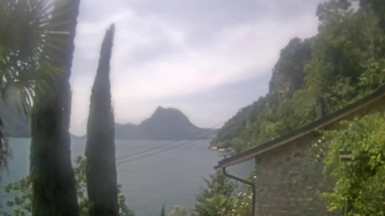 Live webcam view of Lake Lugano & San Salvatore View