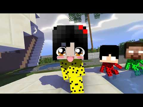 MONSTER SCHOOL :LADY BUG SADAKO, HEEKO, HEROBRINE CHICKEN WING - MINECRAFT ANIMATION