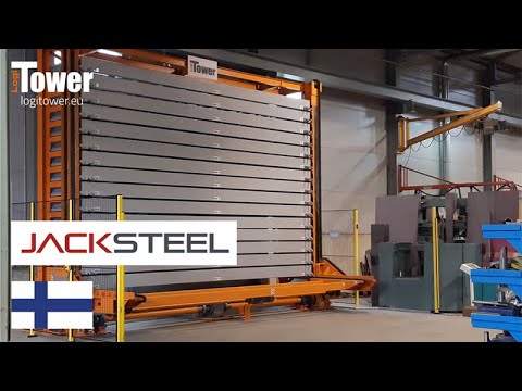 LOGITOWER: JACK STEEL - automatisoitu terästangot tallennusjärjestelmän