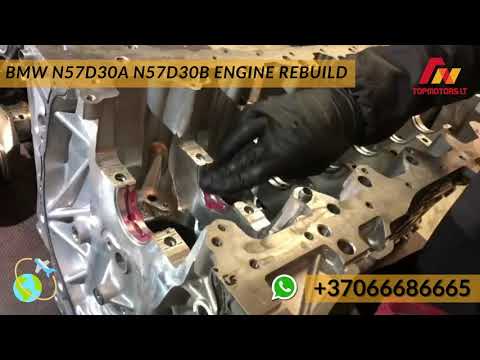 BMW X5, N57d30b, engine block