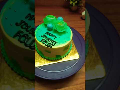 fouji journey simple design cake.