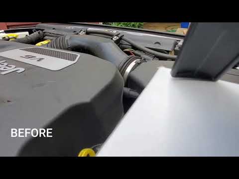 Mopar Cold Air Intake 3.6l Before and After