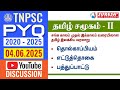 TNPSC PYQ 2020 25 DAY 23 TAMIL SOCIETY YOUTUBE DISCUSSION Suresh IAS Academy