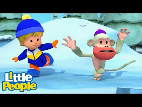Little People Mini Adventures | The WRONG Way To Ice Skate 😱 | Kids Cartoons - Kids TV Series, Kingdom Kids Zone - Little People - Fisher Price