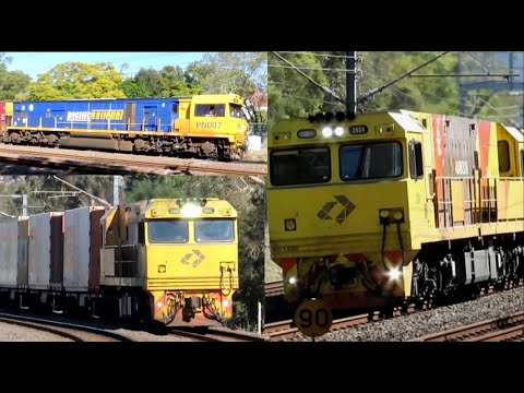 QUEENSLAND Container Trains at Sherwood and Moolabin 29th July 2022