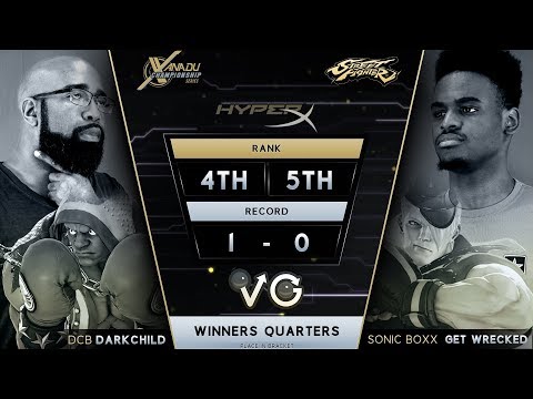 XCS FGC Finals SFV - DCB | Darkchild (Balrog) Vs. Sonicboxx | geTwreCked (Ed) Street Fighter V WQ
