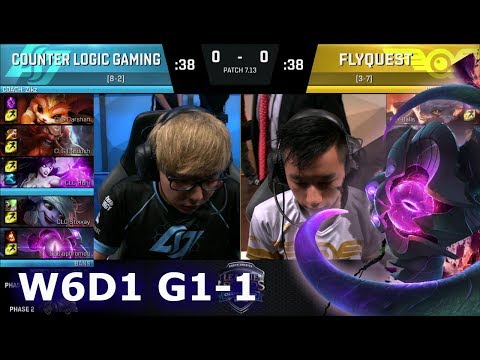 CLG vs FlyQuest | Game 1 S7 NA LCS Summer 2017 Week 6 Day 1 | CLG vs FLY G1 W6D1