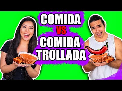 COMIDA NORMAL VS COMIDA TROLLADA | Maru e Bomba Video