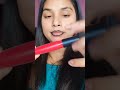 Dramatic Lipstick Hack With Black Kajal Using As Lip Liner ️ ️ ️