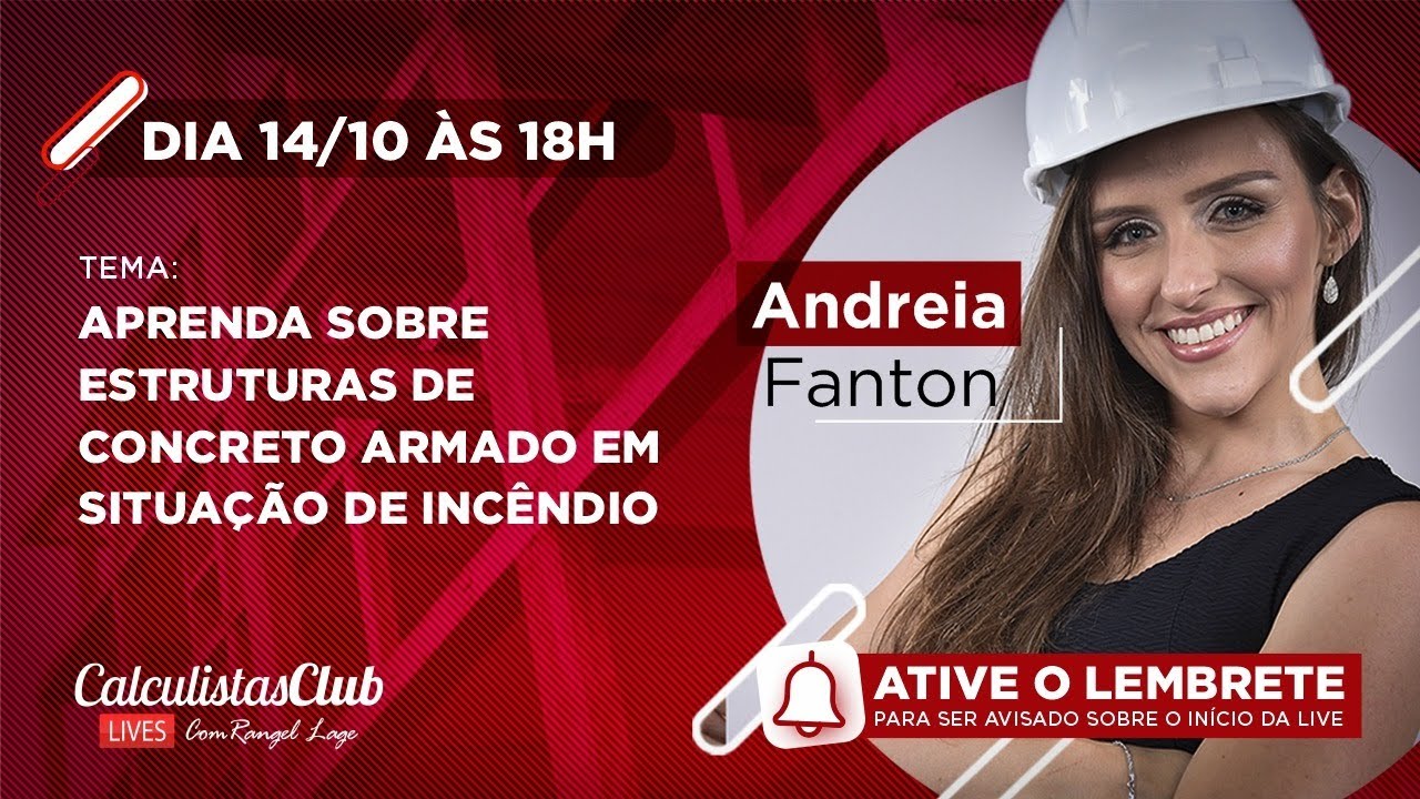 LIVE #015 - Aprenda sobre estruturas de concreto armado em situação de incêndio