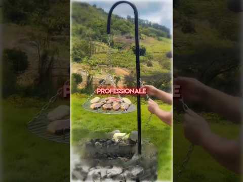 Ha Costruito un BBQ Regolabile con Pietre e Fili di Ferro 😲🔥