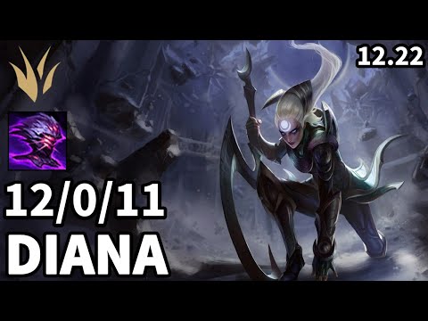 Diana Jungle vs Wukong - KR Master | Patch 12.22