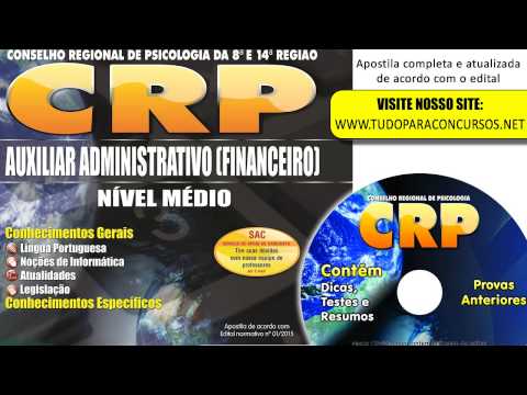 Apostila Auxiliar Administrativo Financeiro - CRP-MS 14ª Região 2015