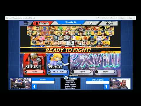 UG Weekly # 54 Taisa(Sheik) vs UG Lingling(Peach) - SSB4 Winners Semis - Smash 4
