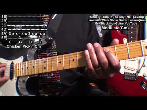 How To Play GHOST RIDERS IN THE SKY Neil LeVang Guitar Lesson Tutorial - Lawrence Welk