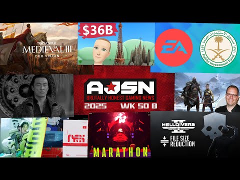 AJS News- Marathon ART THEFT is SETTLED, Saudi Arabia OWNS 93.4% of EA, Total War Medieval 3, MetaVR