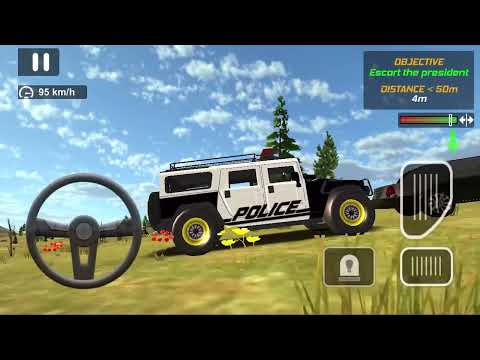 Police Car Chase Cop Simulator   police car waitting presedent car #21   Android