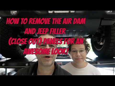 How to Remove the Air Dam and Jeep Filler Close Out Panels for an Awesome Look