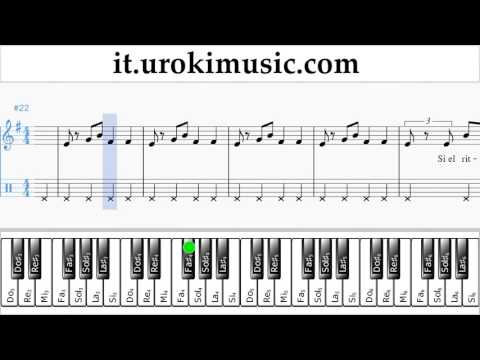 Lezioni di Pianoforte (mano destra) J. Balvin, Willy William - Mi Gente Tutorial Spartito Parte#2