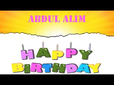 AbdulAlim   Wishes & Mensajes6 - Happy Birthday