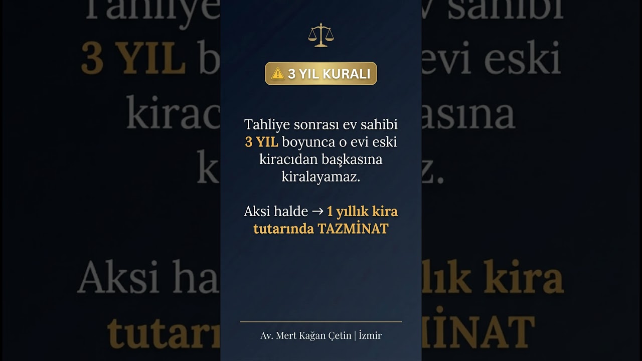 İhtiyaç Nedeniyle Tahliye Davası Şartları 2026 - Kısa Video