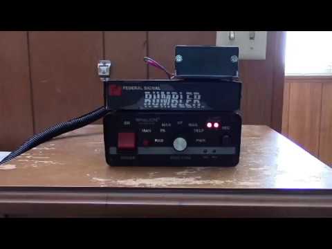Whelen 295 HFS Demo (and Rumbler)