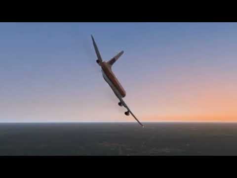 United Airlines flight 2885 Crash - animation